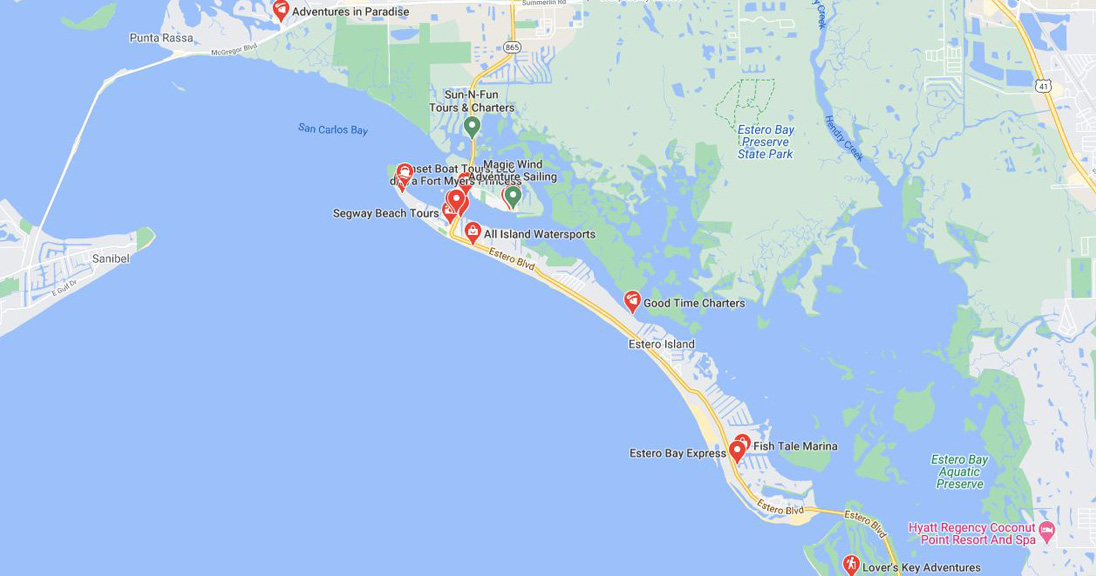 Tours-Map-fort-myers-beach-Fort-Myers-Beach-Life